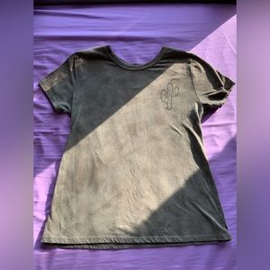 Olive green cactus shirt